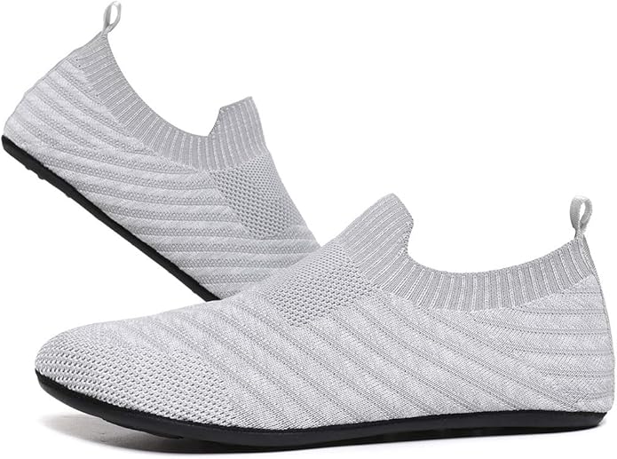 SLEVEL Lightweight Non Slip Travel Indoor Grip House Slipper Socks Unisex Adult Around The House Floor Home Shoes for Women Men