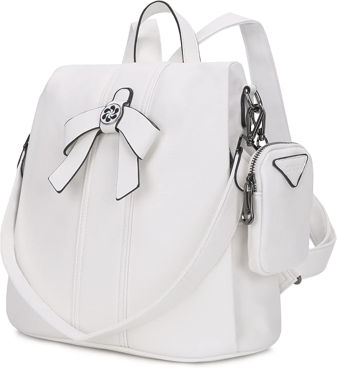 ZOCAI Backpack Purse for Women Fashion Backpack Purses PU Leather Daypacks Anti-Theft Shoulder Bag Satchel Purse