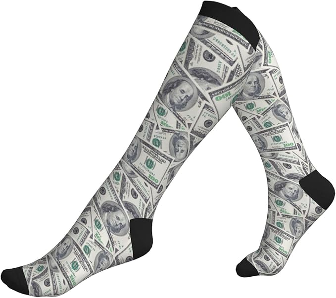 Compression Socks Knee High Circulation Support Socks For Women Men Athletic Running Work Hiking Cycling Travel
