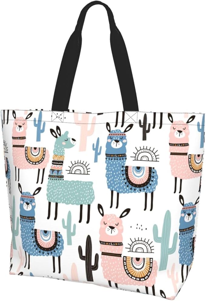 Tote Bag for Women Large Beach Bag Reusable Grocery Bags Handbag for Travel Shopping