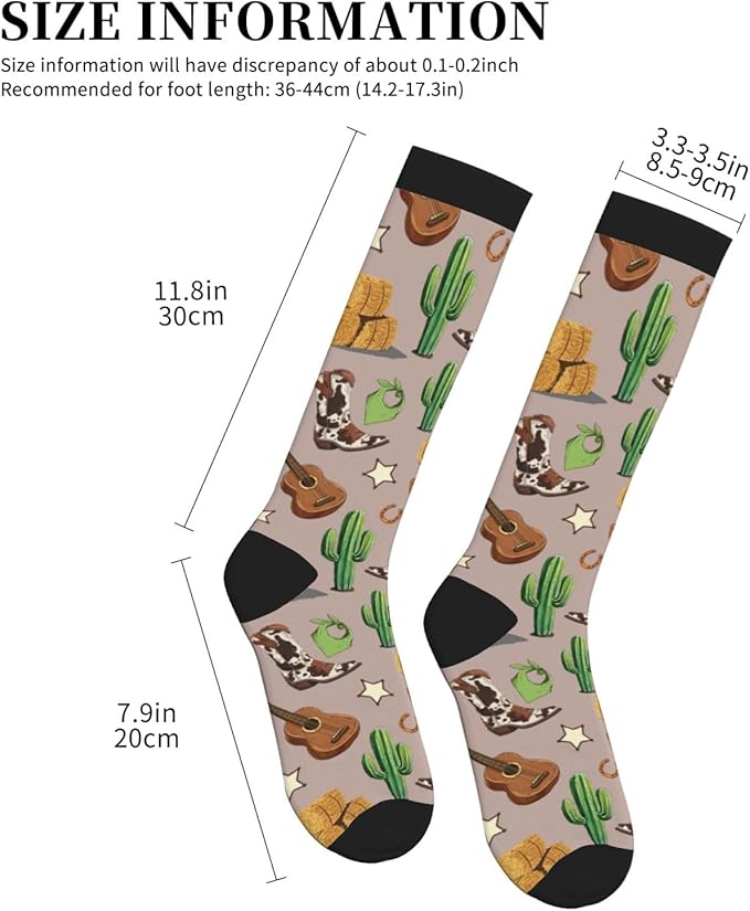 Compression Socks Knee High Circulation Support Socks For Women Men Athletic Running Work Hiking Cycling Travel