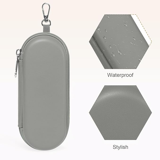 Double Eyeglasses Case, Dual Glasses Sunglasses Organizer with Zipper Closure, Eyewear Storage Box for Men Women Travel