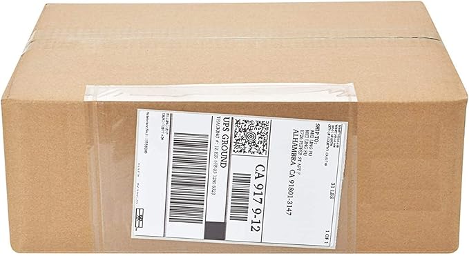 100 Pack-7.5x5.5 Packing List Mailing Envelopes Shipping Envelopes Packing List Clear Adhesive Shipping Label Sleeves Shipping Supplies for Small Businesses