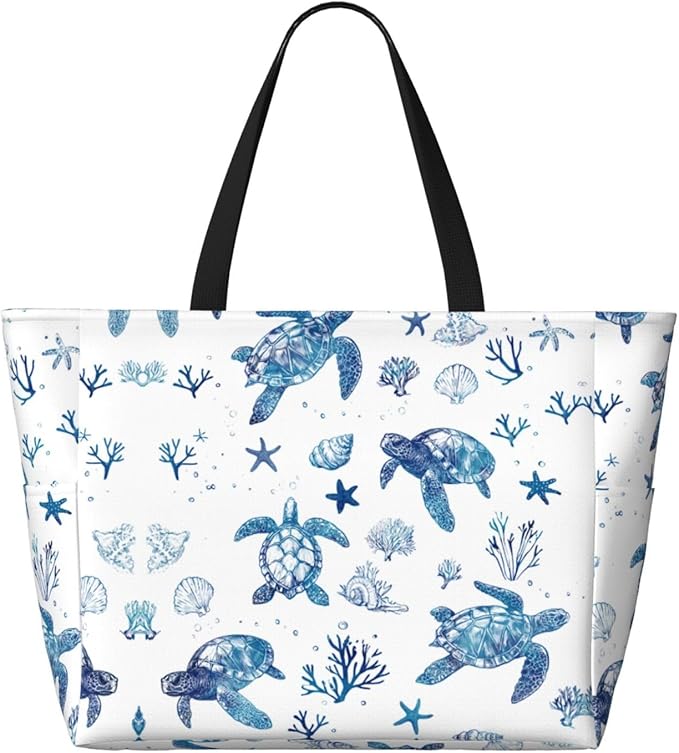 Beach Tote Bag for Women Beach Bag Waterproof and Sandproof Tote Bag with Wet Bag Large Travel Bag for Weekend Travel