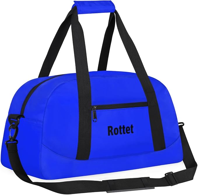Custom Name Duffle Bag Personalized Kids Gym Bag Travel Overnight Weekender Bag Sports Bag for Boys Girl Navy Blue