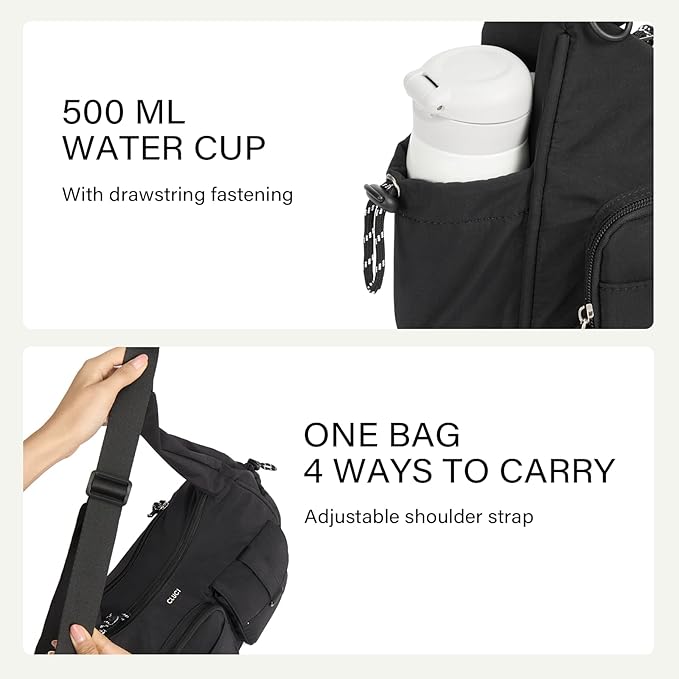 CLUCI Travel Purses for Women, Waterproof Nylon Crossbody Bags for Woman Trendy, Anti Theft Shoulder Handbags for Ladies