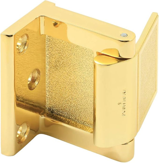 Prime-Line MP4933 Hotel Door Blocker/Door Stop in Bright Brass (Single Pack)