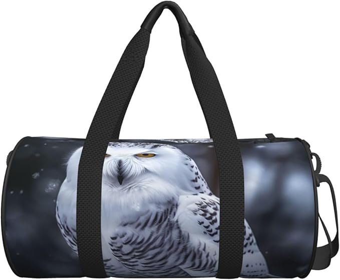 Arctic Owl Sports Gym Bag for Women Men Travel Duffel Bag Tote Weekender Bag Canvas Carry on Overnight Bag for Travel Swimming Fitness Workout Sports Duffle Bag