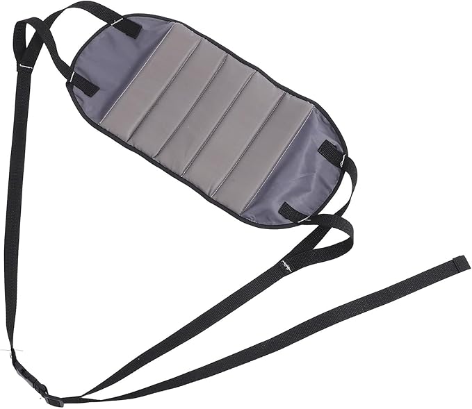 Sosoport Airplane Foot Hammock Footrest Travel Foot Sling Under Desk Hanging Footrest Grey Plush Comfortable Support for Long Flights and Office Use