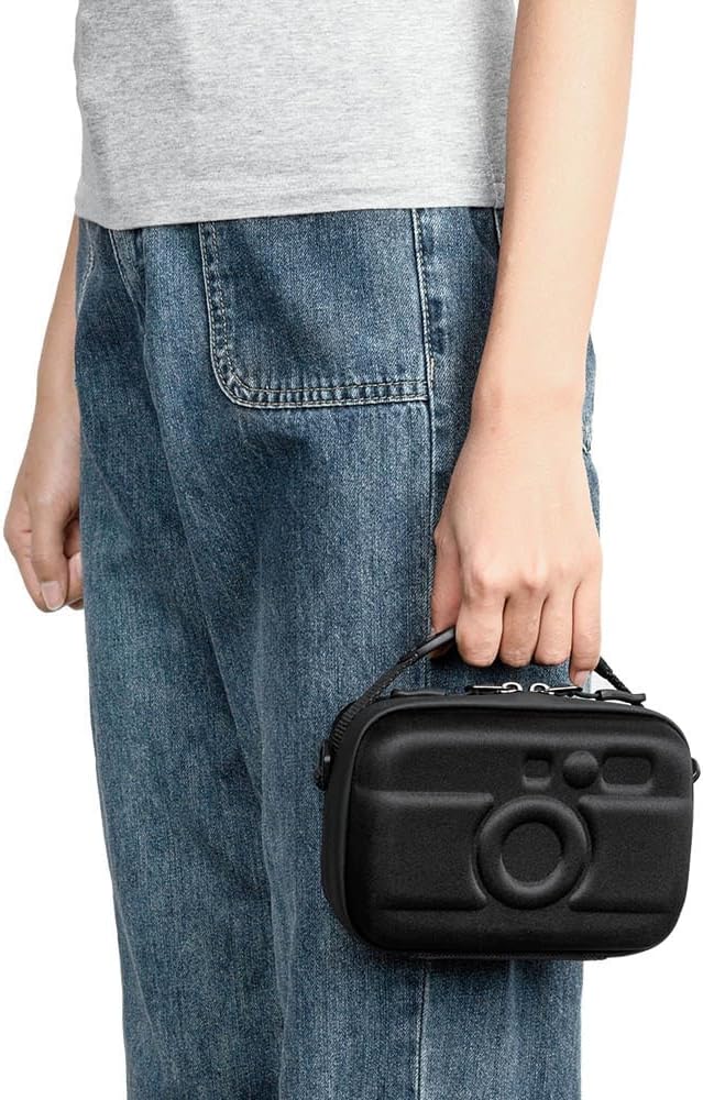 KIWIFOTOS Travel Camera Case EVA Hard Case for Fuji X100VI X100V X100F Sony RX1R III ZV-E10 A6700 A6600 A6100 Lumix S9 +S-R26 Lens with Mesh Pocket Camera Carrying Bag