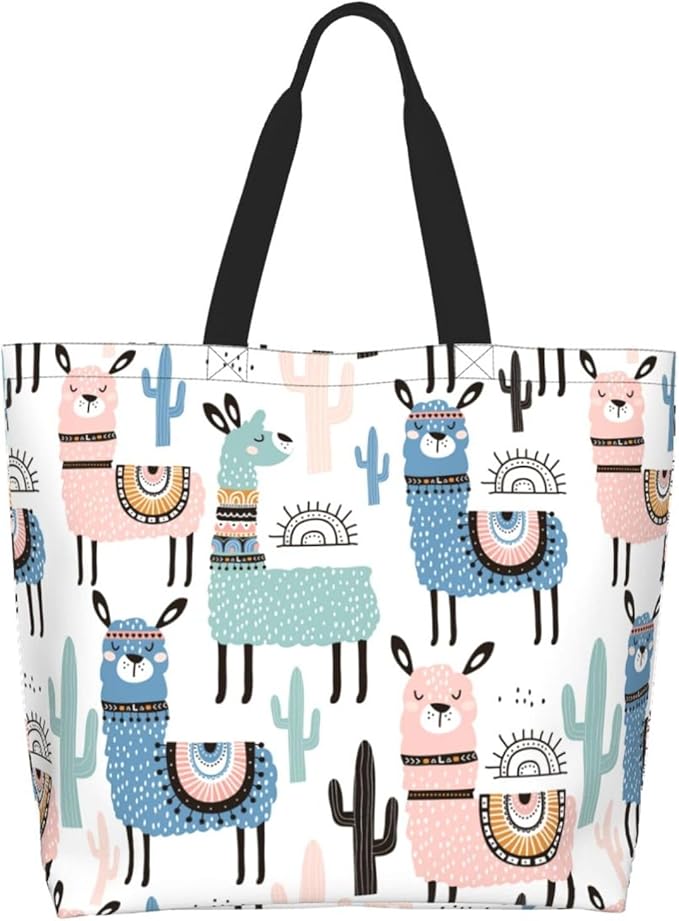 Tote Bag for Women Large Beach Bag Reusable Grocery Bags Handbag for Travel Shopping