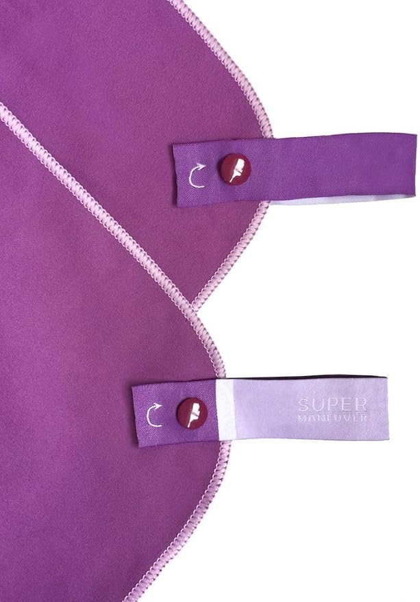 Travel, Sports & Beach Towel - Lightweight, Compact, Absorbent, Quick-Dry, Soft Microfiber Suede - For Camping, Hiking, Gym, Beach, Yoga, CrossFit, Swimming, and Adventures (Purple, M (20x40"))