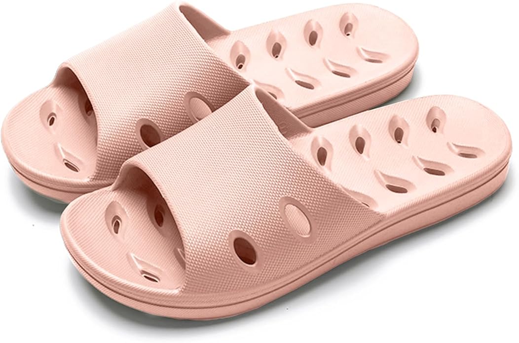 Shower Shoes Quick Dry Non-Slip Women Slippers Sandals Men Bathroom Flip-Flops for College Dorm Room Essentials Shower Sandals Slides Pool Gym Spa