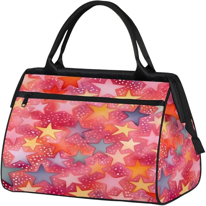 Star Overnight Weekender Bag for Women Men Travel Duffel Bags Waterproof Luggage Carry on Sports Yoga Gym Bag