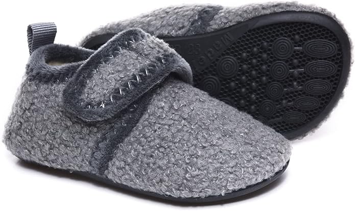 ditont Toddler Slippers Non-Slip Lightweight Comfortable Kids Indoor Grip House Home Shoes for Boys Girl