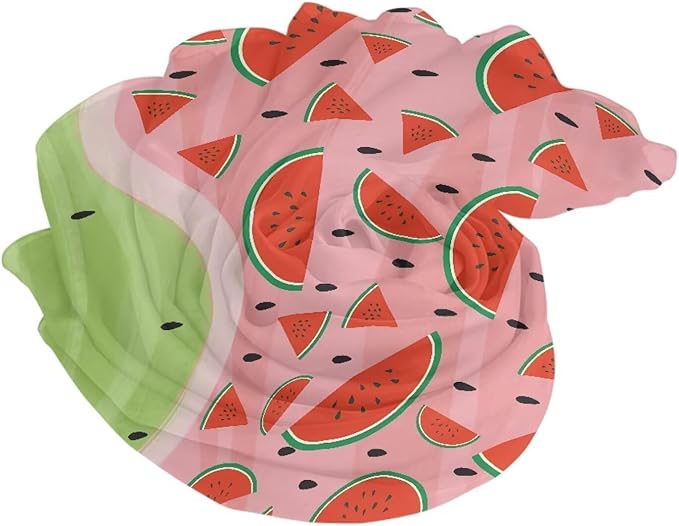 Lightweight Beach Towel Quick Drying, Absorbent Travel Towel for Swimmers, Sand Free Camping Towel, Soft Comfortable Beach Towels for Vacation, Pool, Swim L, Watermelon Patchwork Print