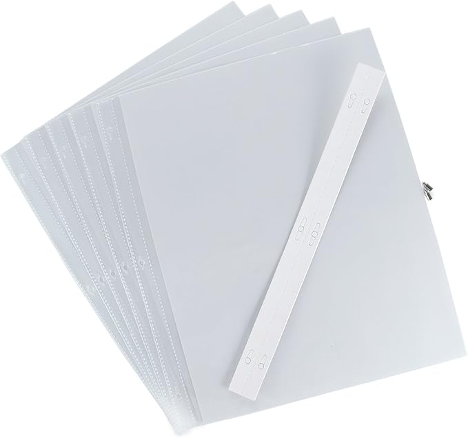 Pioneer Universal Top-Loading Page Protectors 5/Pkg, 12"X15" (W/White Inserts)