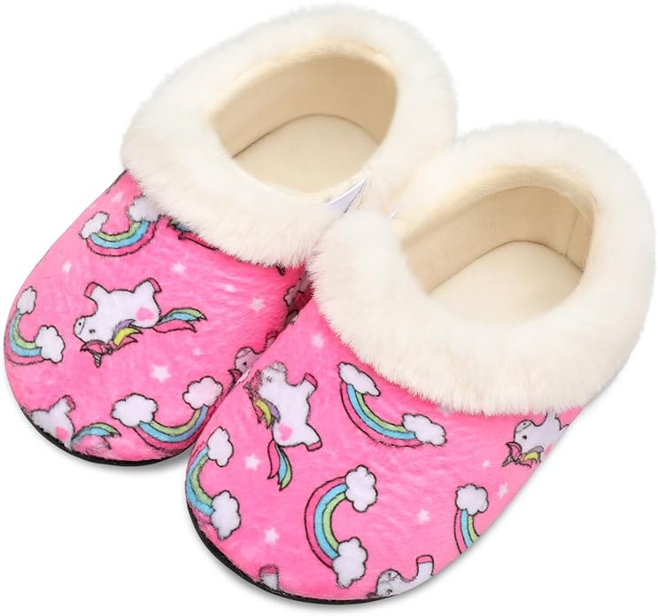 Centipede Demon Toddler Slippers for Boys Girls Slip on Kids Baby Toddlers House Shoes Lightweight Barefoot Furry Sock Shoes Indoor Outdoor Warm Walking Shoes