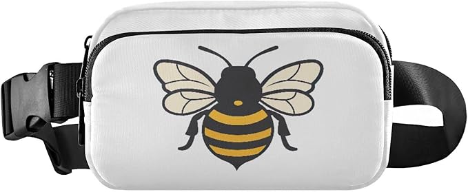 Bee Fanny Pack for Women Men Water Resistant Fashion Waist Packs with Adjustable Strap Belt Bag for Travel Workout Jogging Hiking 21219175