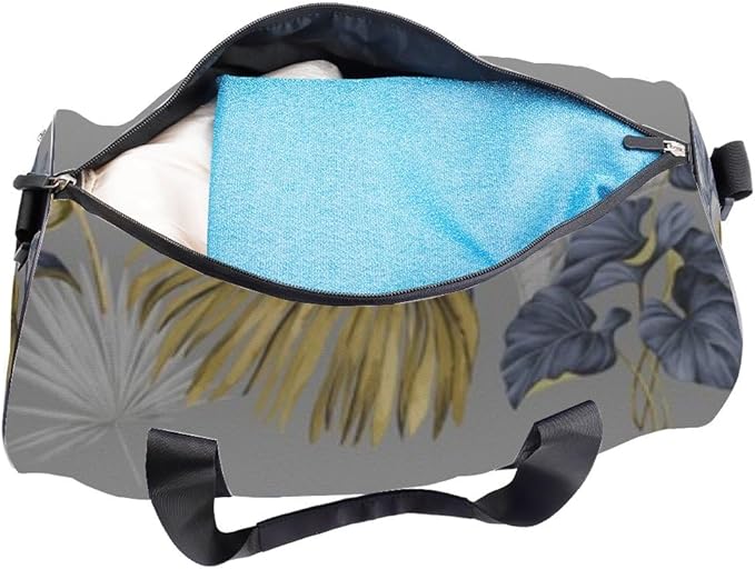 Soft Blue Accents Foldable Gym Bags For Women Oxford Tote Bags Adjustable Shoulder Strap, Convertible Carry Backpack Cute Duffle Bag For Basketball Wrestling Gym Backpack Women