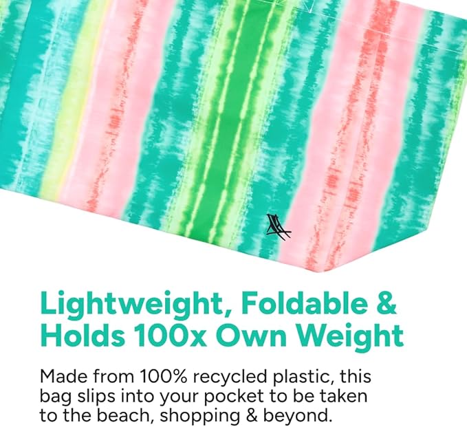 Dock & Bay Everyday Beach Tote Bag - Reusable Carrier Bag for Daily Use - Carries Up to 10kg - 100% Recycled Materials