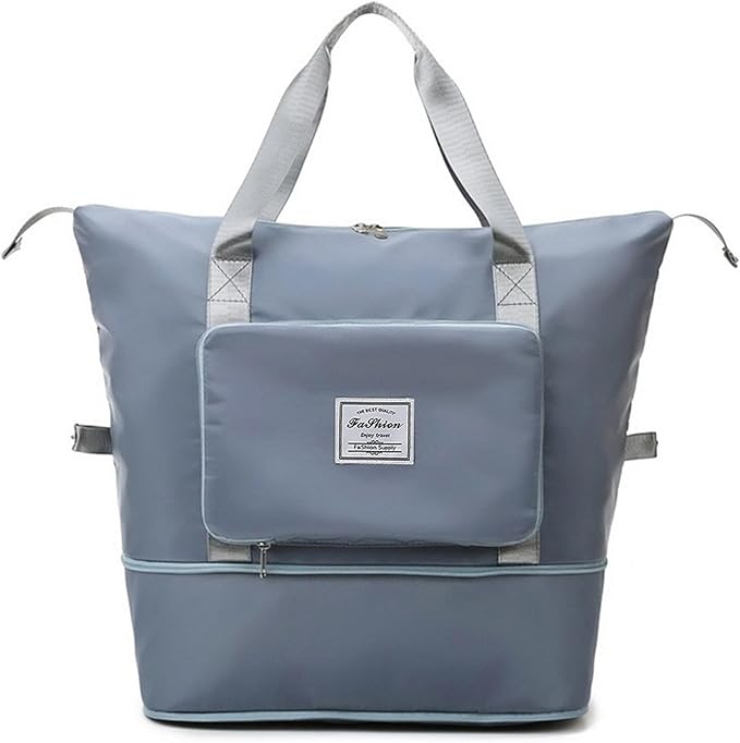 Large Capacity Travel Bag, Foldable Travel Bag, Expandable Travel Duffel Bag, Collapsible Waterproof Large Capacity Travel Handbag, Overnight Bag for Women and Man