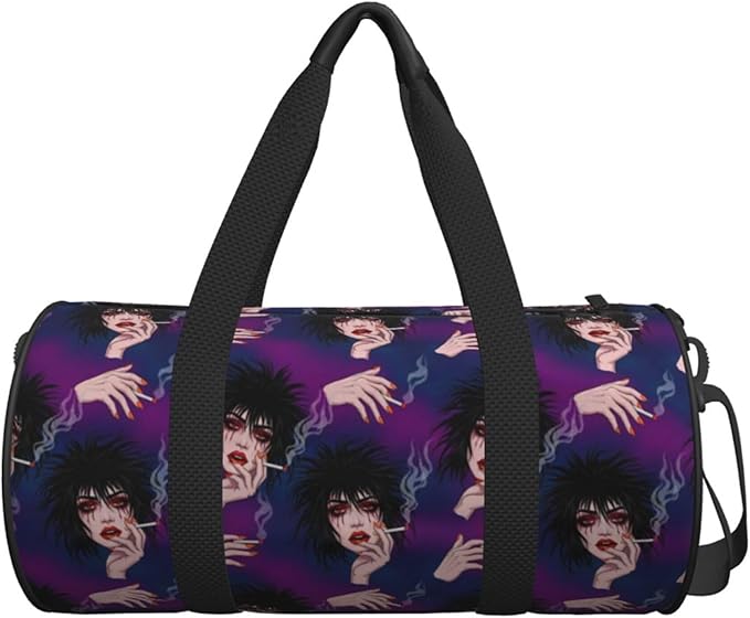 Duffel Bags Sports Gym Bag Travel Luggage Overnight Bags Goth Gotik Gothic Women Girl Art for Men Women Traveling