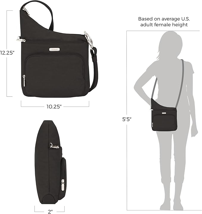 Travelon: Essentials - Anti-Theft - North/South Crossbody Bag