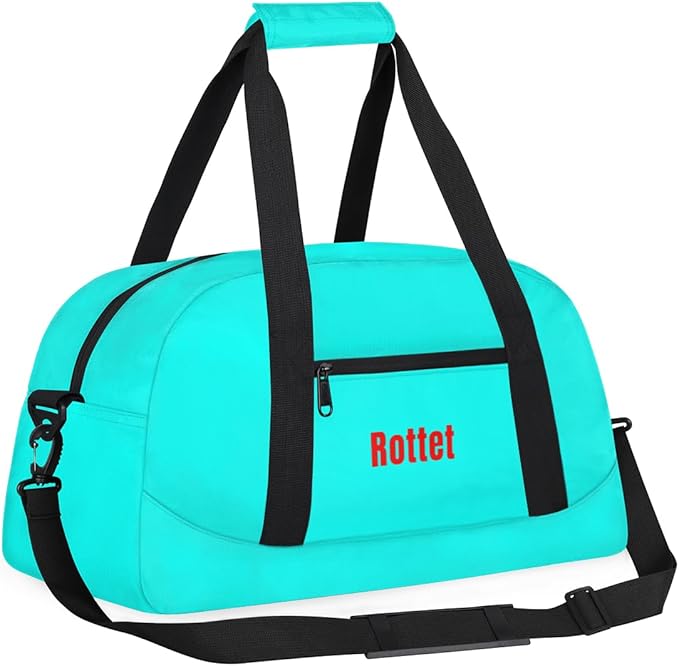 Custom Name Duffle Bag Personalized Kids Gym Bag Travel Overnight Weekender Bag Sports Bag for Boys Girl Blue