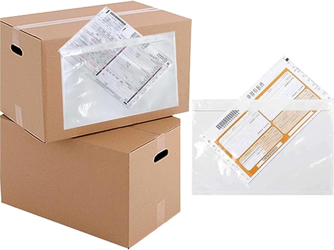 6x9 Packing List Mailing Envelopes Shipping Envelopes Packing List Clear Adhesive Shipping Label Sleeves Shipping Supplies for Small Businesses(1000 Pcs)