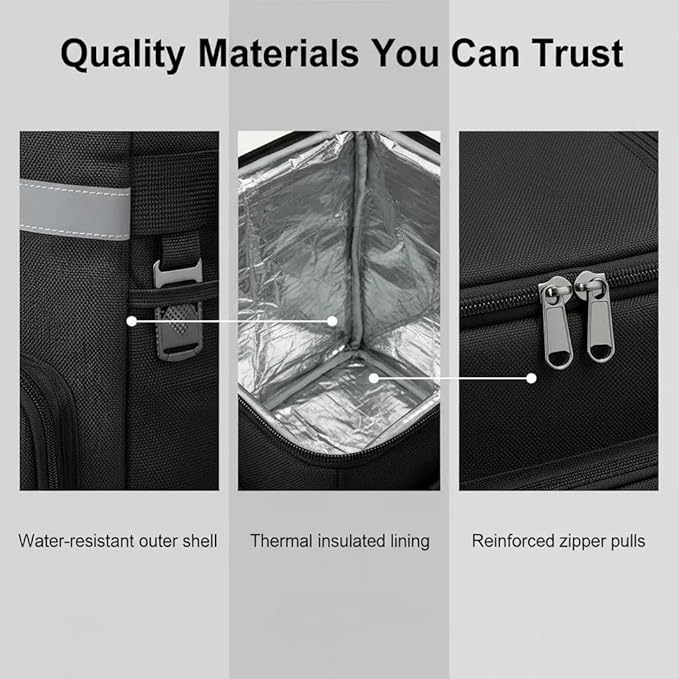 Insulated Rolling Cooler with Wheels - Soft Leak Proof Ice Chest for Camping, Travel and Lunch - Portable Wheeled Advanced Insulation