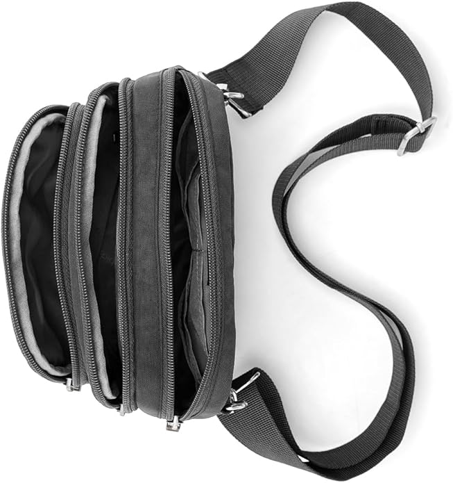 biaggi Flexmates Convertible Anti-Theft Crossbody Bag for Women | Lightweight On-The-Go Travel Organizer, RFID Blocking