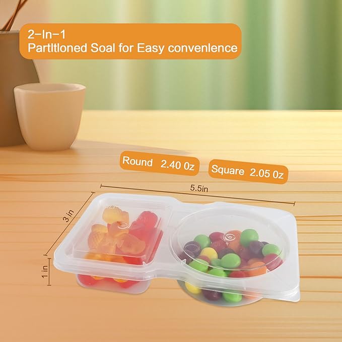 40Set Snack Containers,Reusable Snack Containers with Lids,Snack Pack Containers for Portion Control and Meal Prep Lunch Containers for School Office Travel