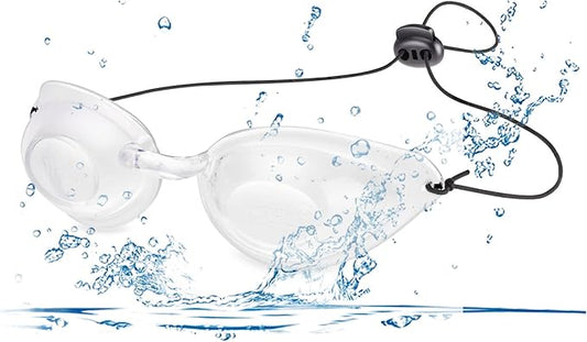 Hydrating Dry Eye Relief Sleep Mask, CPAP Moisture Eye Mask for Sleeping, Best Sleep Eye Mask for Woman Man (Transparent)