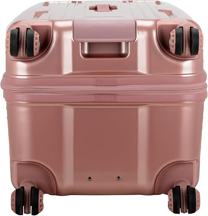 Traveler's Choice Ultimax II Polycarbonate Hardside Luggage with Spinner Wheels, Rose Pink, 28-Inch Medium Trunk