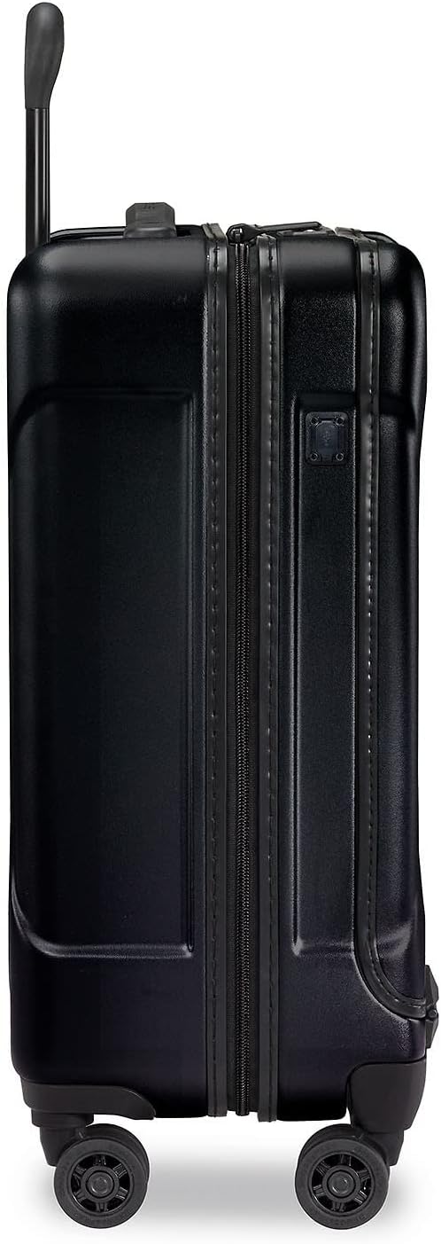 Briggs & Riley International 21" Carry On Spinner - Luggage for Travel, Suitcases with Wheels, Hardside Rolling Bag for Men & Women, Self-Repairing Zipper - Torq Collection, Stealth Black