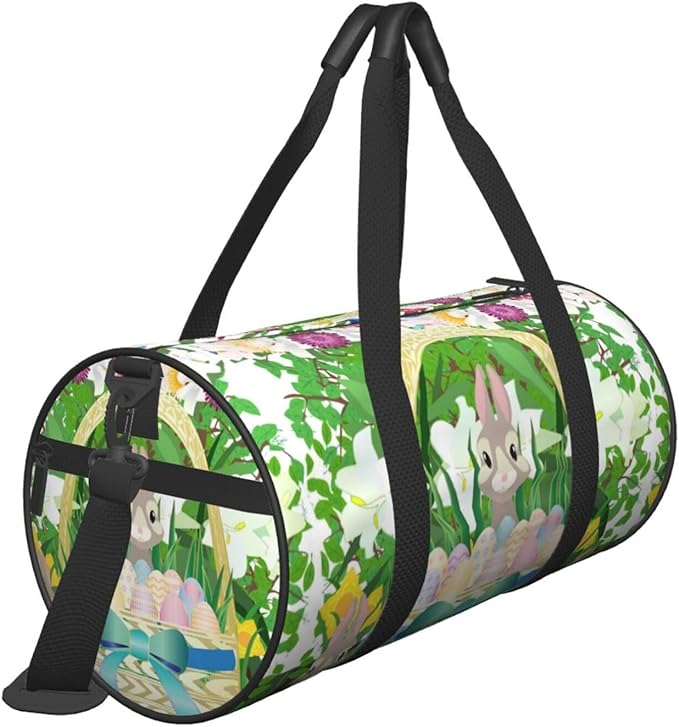 Graphic Easter Easter Basket for Duffle Bag, Waterproof Large Duffle Bag, Weekender Bag, Gym Bag, Sports Bag, Overnight Bag