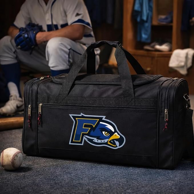 Custom Logo/Text Duffel Bag - Gym Travel Bag – Small & Large Sizes – Sports, Overnight, Team Bag with Shoulder Strap