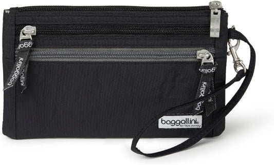 Baggallini Anti-theft RFID Currency Organizer 8"x4.25" Travel Accessory Passport Holder Money Belt Wallet w/Card Slots