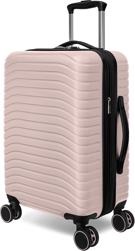 Everest Expandable Hardsided Spinner (Pink, 20-Inch Carry-On)