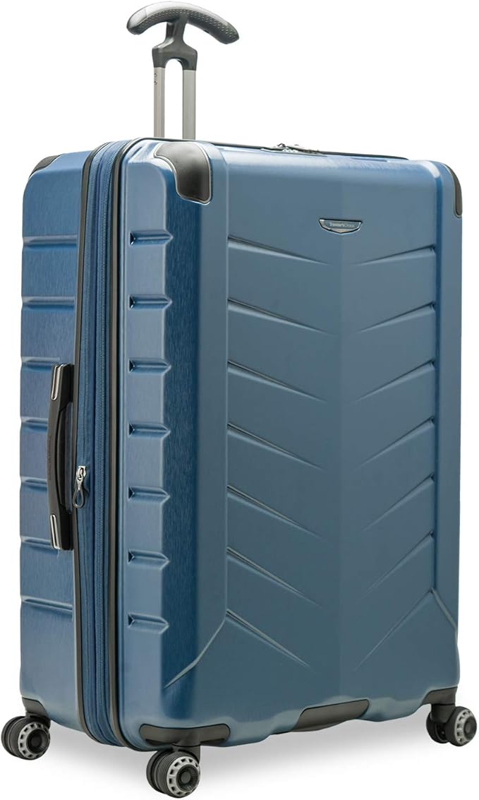 Traveler's Choice Silverwood II 30" 100% Polycarbonate Expandable Spinner Luggage, Navy
