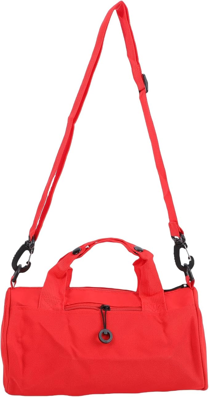 Greensen Compact Travel Bag, Oxford Fabric Gym Bag with Organized Storage, Lightweight and Versatile for Weekend Getaways and Daily Use (Red)