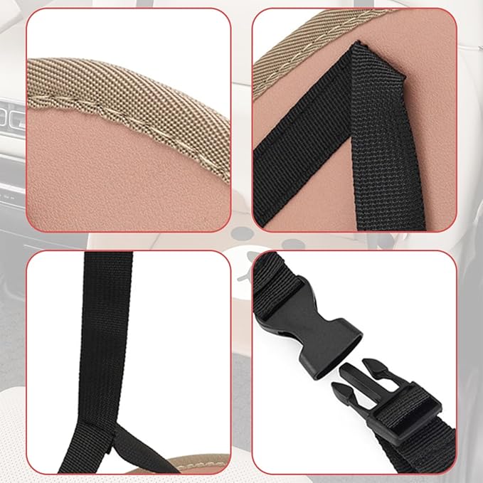 Car Foot Hammock, Adjustable Vehicle Headrest Seatback Travel Essentials for Foot Rest, Portable No Collapse Thickened Automotive Feet Relax Hammock, Universal for SUV RV Truck (Style B)