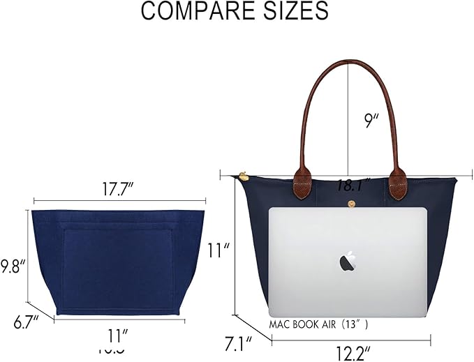 Work Tote Bag For Women: For 13-15" Laptop Foldable - For Office Professionals College Students - Commute Travel