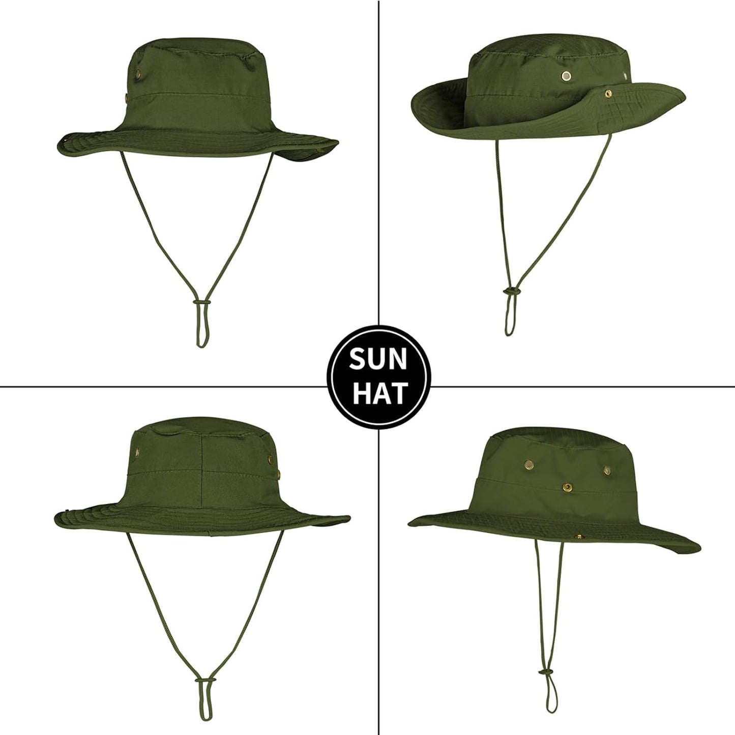 Sun Hats for Men Women Boonie Hat Foldable Fishing Hat UPF 50+ Bucket Hat for Fishing Hiking Garden Safari Beach