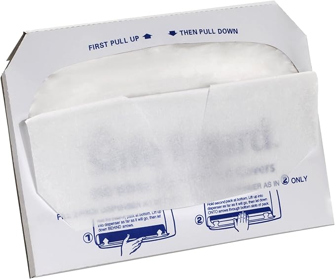 Pacific Blue Select Disposable Toilet Seat Covers by GP PRO (Georgia-Pacific), 1/2 Fold, 47046, 250 Covers Per Pack, 20 Packs Per Case, White