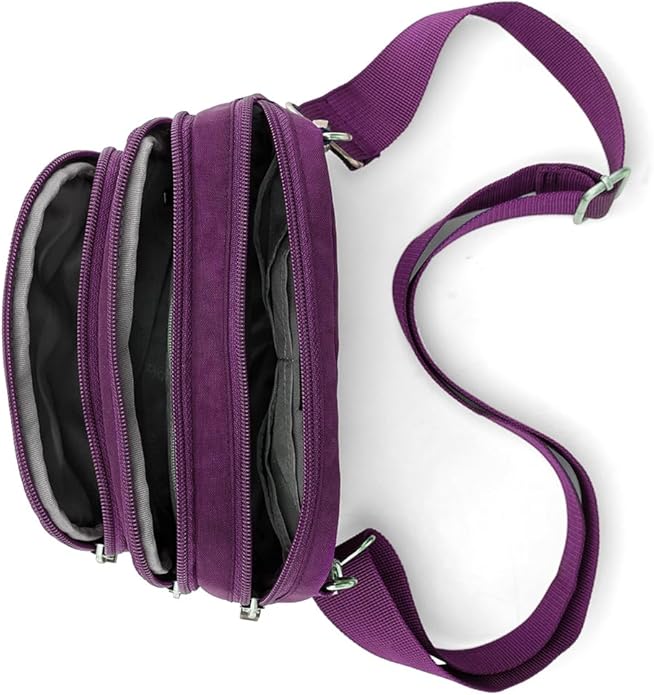 biaggi Flexmates Convertible Anti-Theft Crossbody Bag for Women | Lightweight On-The-Go Travel Organizer, RFID Blocking