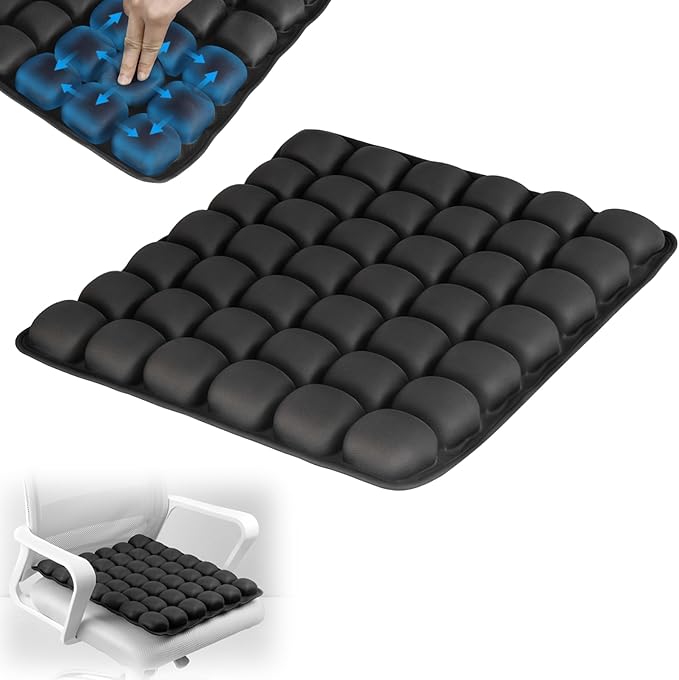 Starlo Sondour Travel Seat Cushion, Airplane Cushion Long Flight, Airplane Gadgets Inflatable Seat Cushions, Portable Airline Cushion with Air Pump, Wheelcha