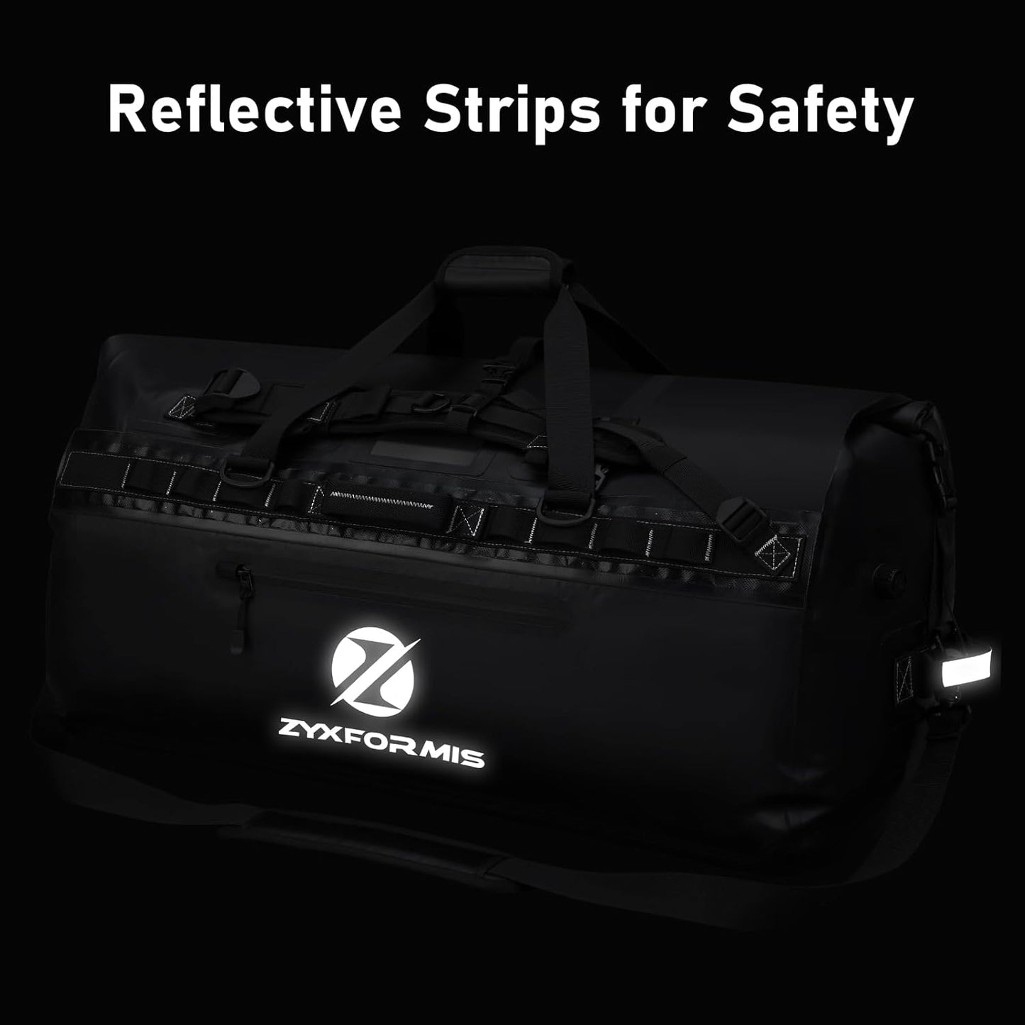 Waterproof Duffel Bag, Large Waterproof Duffel Backpack for Beach Vacation, Marine Dry Bags for Adventures, Heavy Duty Duffle Bag for Kayaking Boating Hiking Camping, 65L/110L/160L Sizes