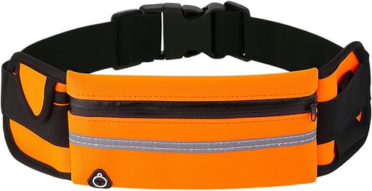 Anti-Theft Invisible Waist Bag, Anti-Theft Money Belt Multifunctional Outdoor Sports Waist Bag for Sports, Travel & Daily Use (Orange)